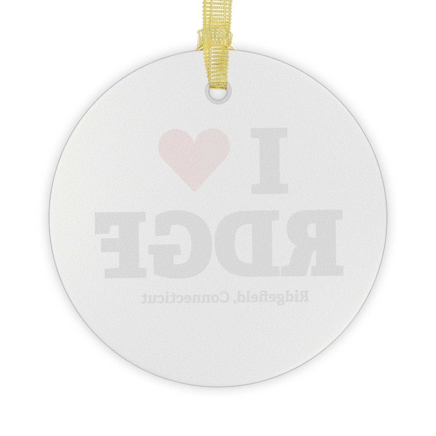 I Heart RDGF Glass Ornaments