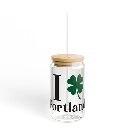 I Clover Portland Sipper Glass, 16oz