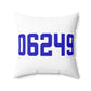 06249 Lebanon Connecticut Zip Code Spun Polyester Square Pillow