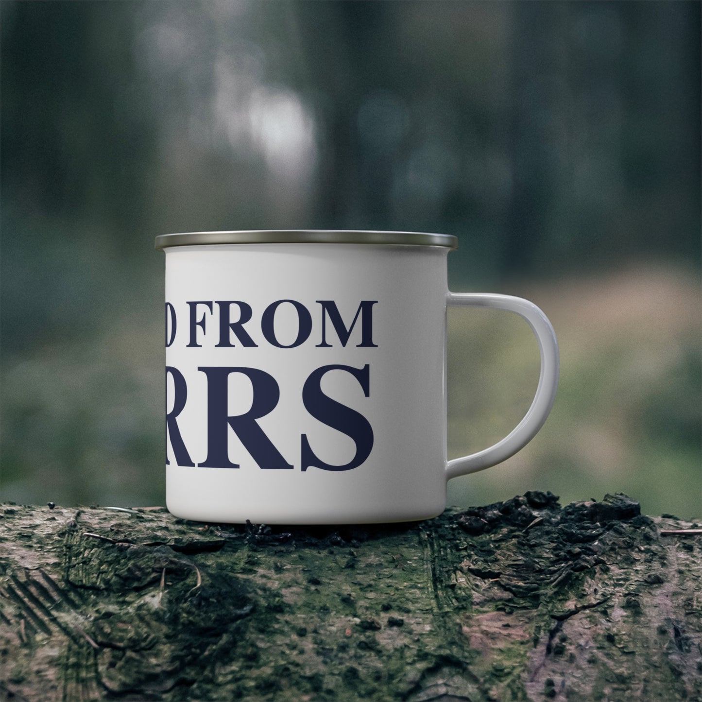 Just a kid from Storrs Enamel Camping Mug