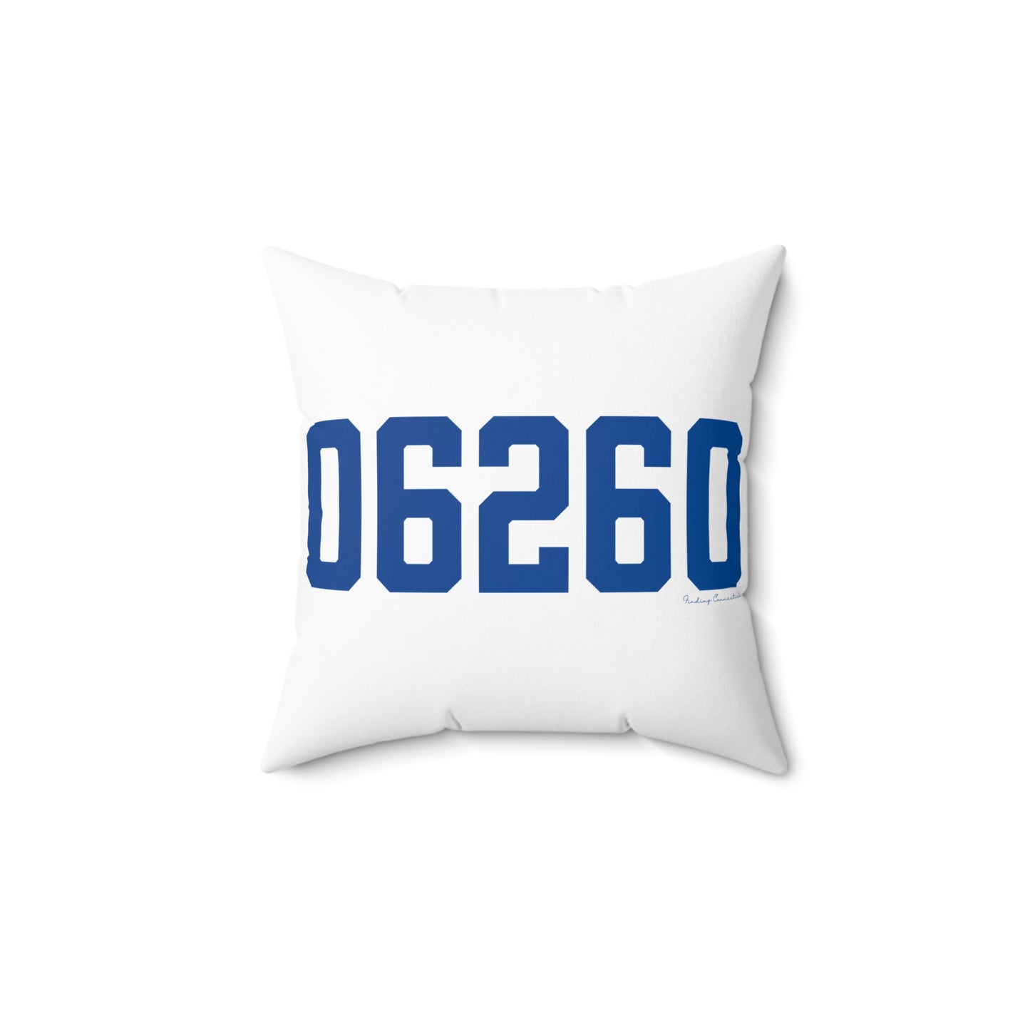 06260 Putnam Connecticut Zip Code Spun Polyester Square Pillow