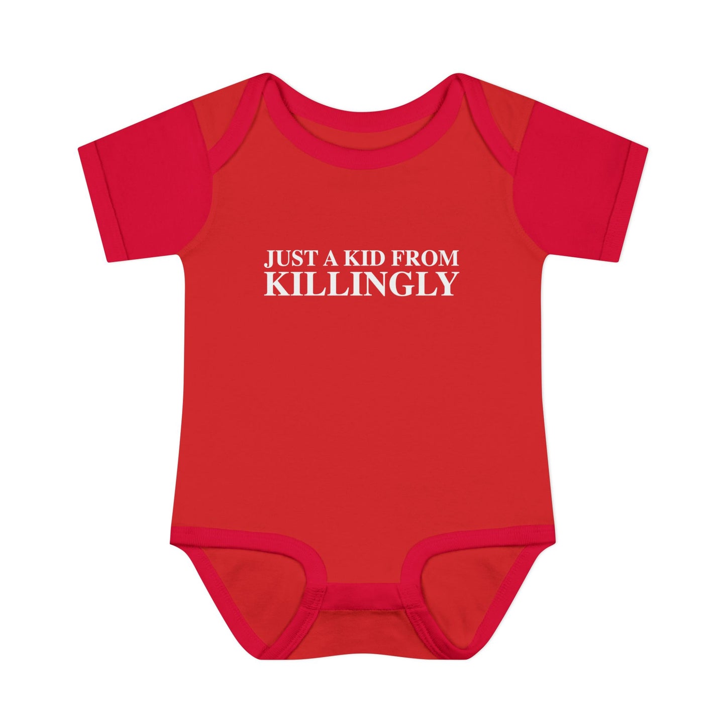 Just a kid from Killingly Infant Baby Rib Bodysuit