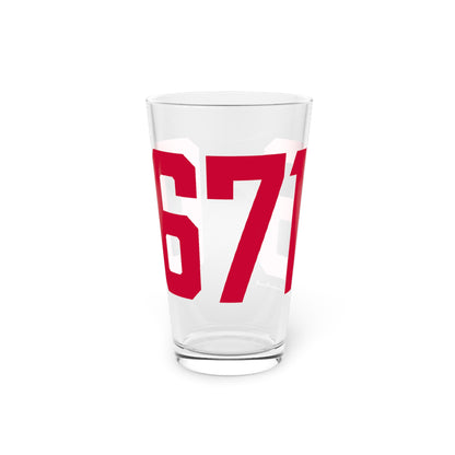 06716 Wolcott Connecticut Zip Code Pint Glass, 16oz