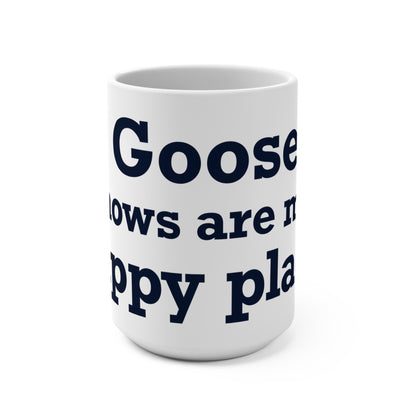 Goose Shows Are My Happy Place - Orange & Green Mug 15oz