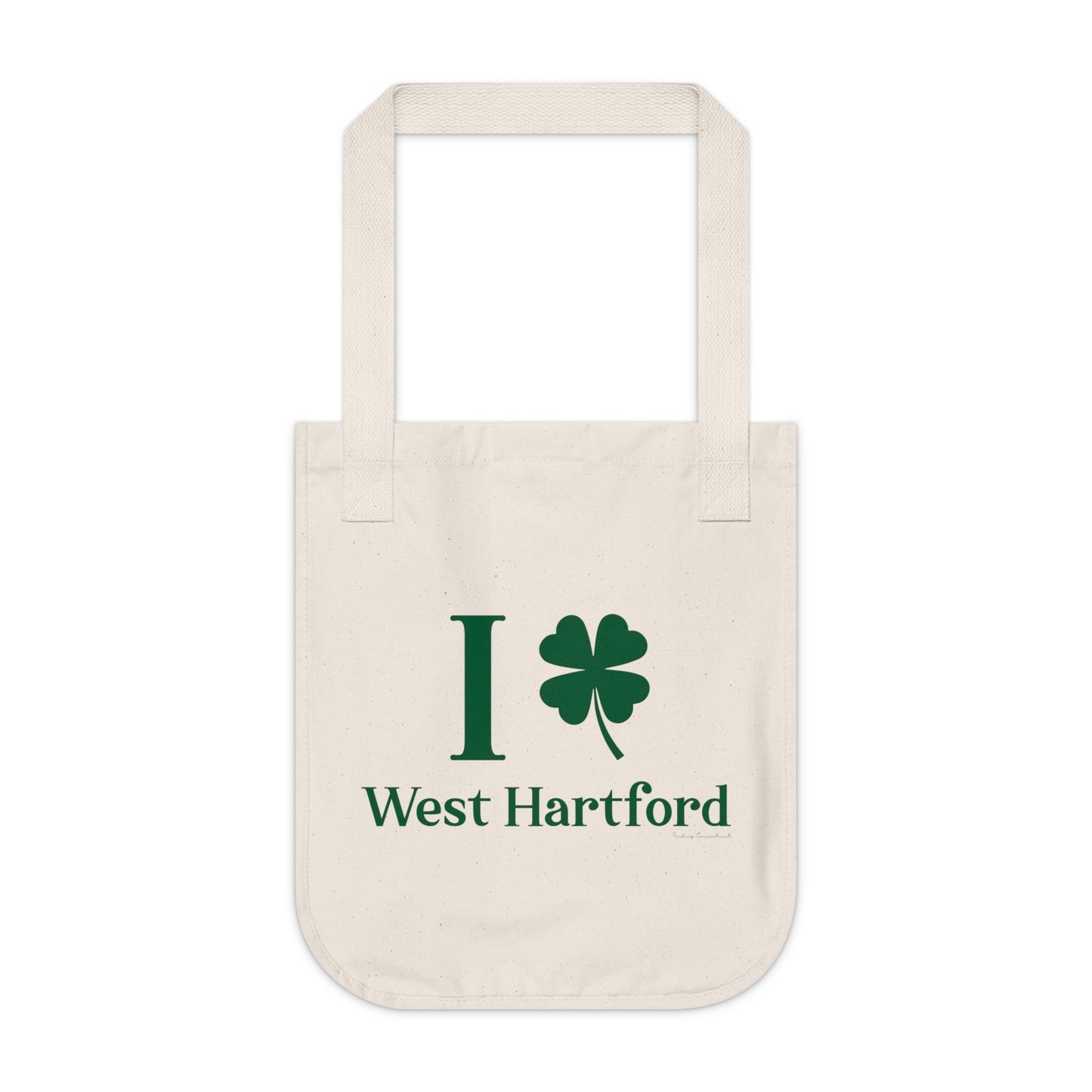 I Clover West Hartford Organic Canvas Tote Bag