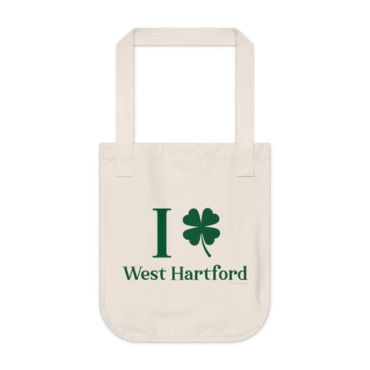 I Clover West Hartford Organic Canvas Tote Bag