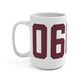06052 New Britain Connecticut Zip Code Locks Mug 15oz