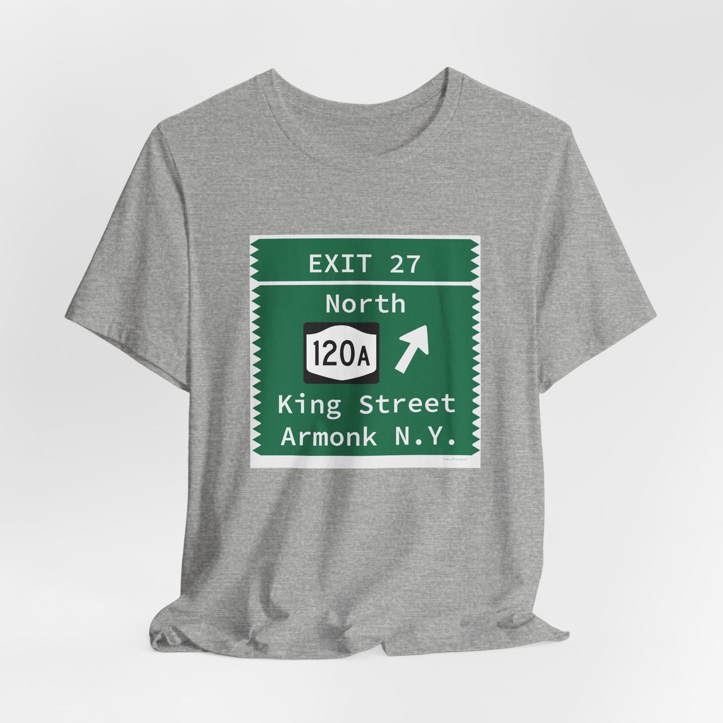 Vintage Merritt Parkway Exit 27 Sign Unisex Jersey Short Sleeve T-Shirt