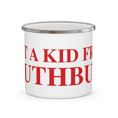 Just a kid from Southbury  Enamel Camping Mug