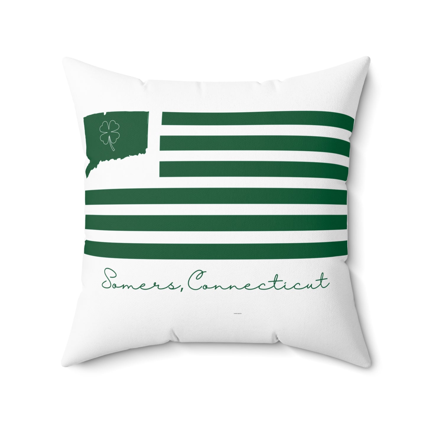 Somers St. Patrick’s Day Flag Spun Polyester Square Pillow