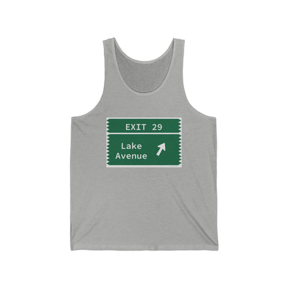 Vintage Merritt Parkway Exit 29 Sign Unisex Jersey Tank Top