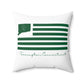 Torrington Connecticut St. Patrick’s Day Flag Spun Polyester Square Pillow