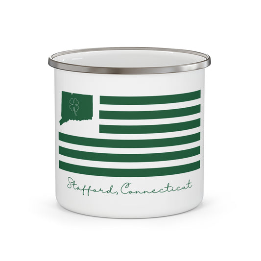 Stafford Connecticut St. Patrick’s Day Flag Enamel Camping Mug