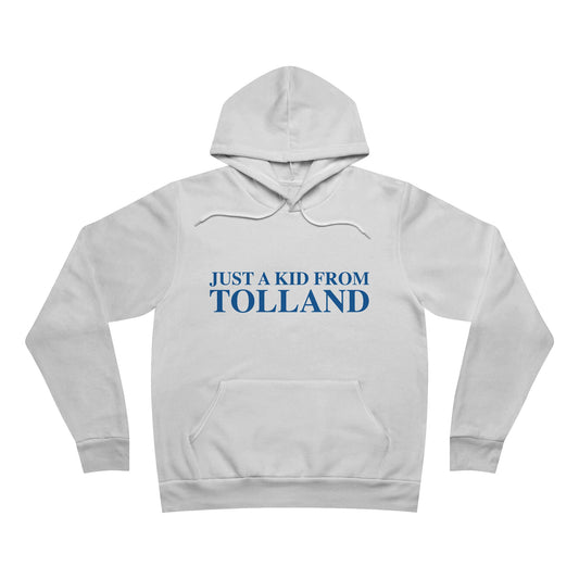 Just a kid from Tolland Unisex Sponge Fleece Pullover Hoodie