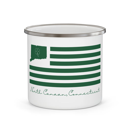 North Canaan Connecticut St. Patrick’s Day Flag  Enamel Camping Mug