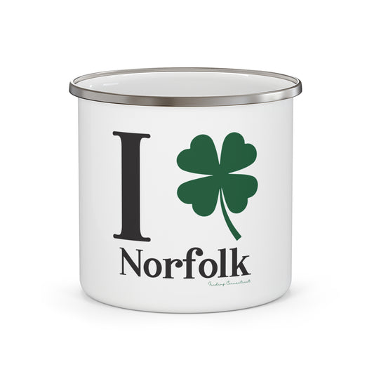 I Clover Norfolk  Enamel Camping Mug