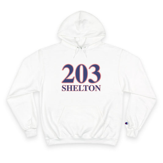 203 Shelton Red White & Blue Champion Hoodie
