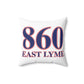 860 East Lyme Red, White & Blue Spun Polyester Square Pillow