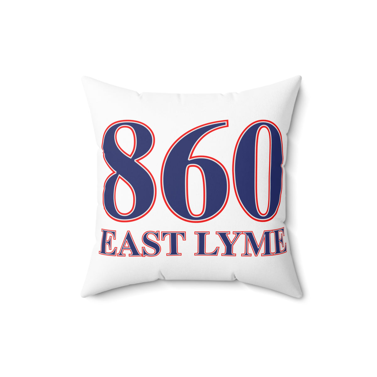 860 East Lyme Red, White & Blue Spun Polyester Square Pillow