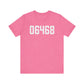 06468 Monroe Connecticut Zip Code Unisex Jersey Short Sleeve T-Shirt