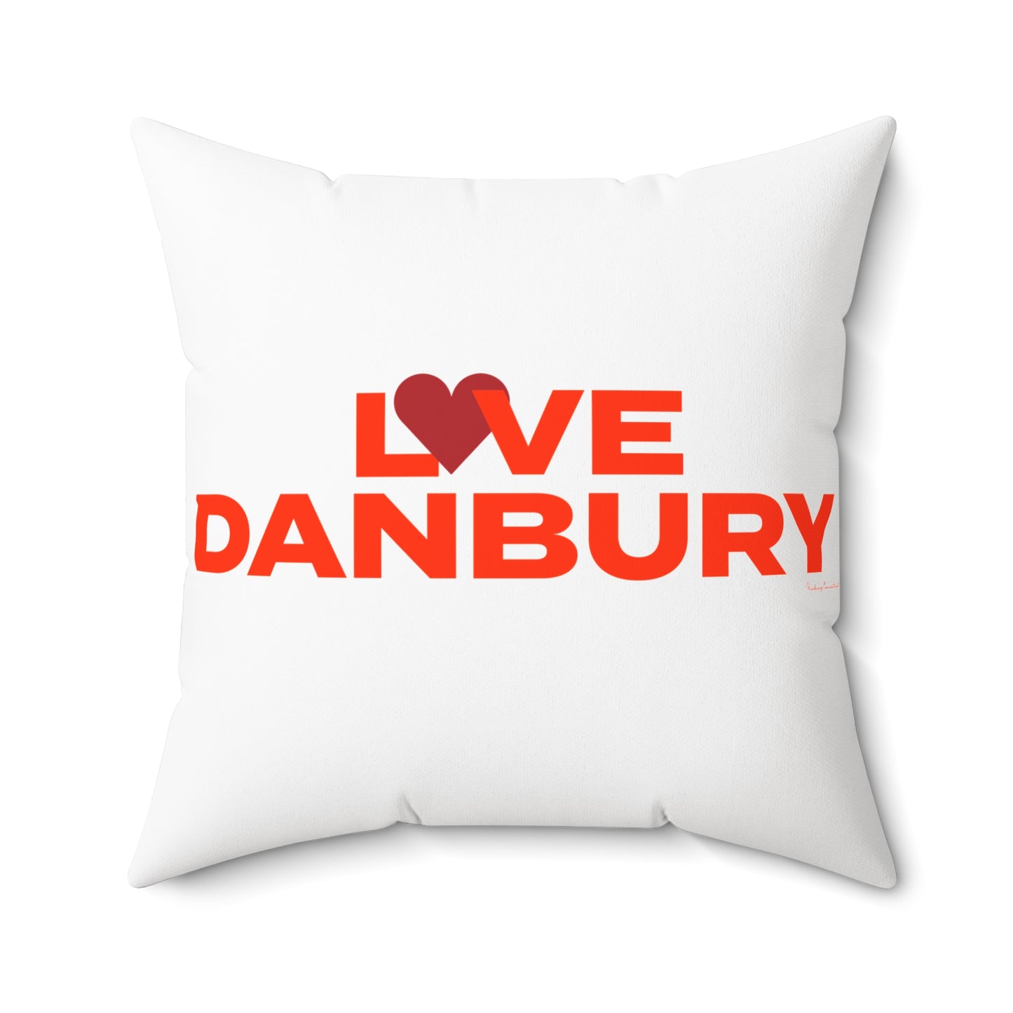 Love Danbury Spun Polyester Square Pillow