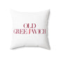 41 Tilt Old Greenwich Spun Polyester Square Pillow