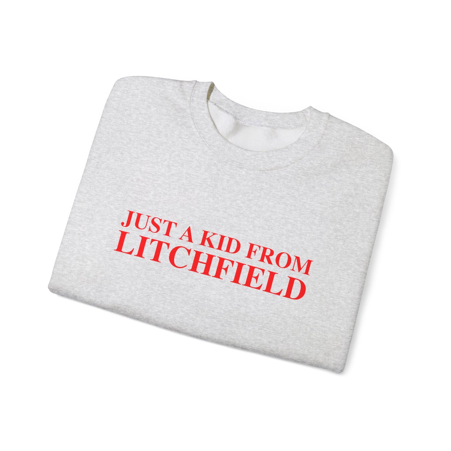 Just a kid from Litchfield Unisex Heavy Blend™ Crewneck Sweatshirt