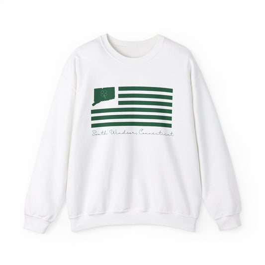 South Windsor Connecticut St Patrick’s Day Flag Unisex Heavy Blend™ Crewneck Sweatshirt