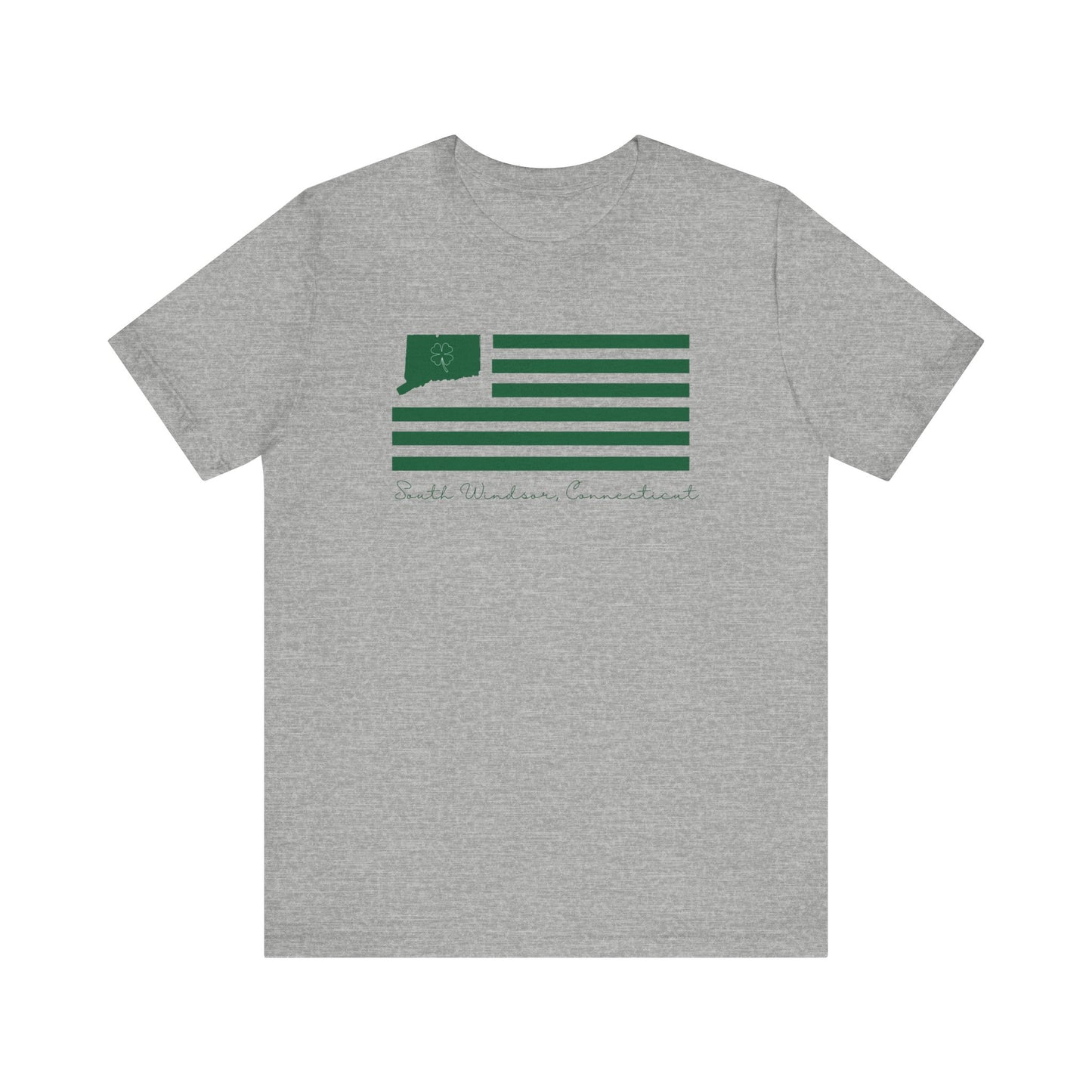 South Windsor Connecticut St Patrick’s Day Flag Unisex Jersey Short Sleeve T-Shirt