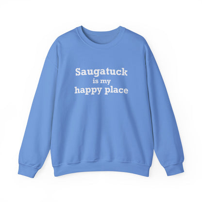 Saugatuck Is My Happy Place Unisex Heavy Blend™ Crewneck Sweatshirt