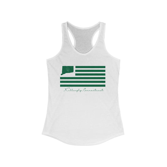 Killingly Connecticut St Patrick’s Day Flag Women's Ideal Racerback Tank Top