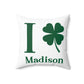 I Clover Madison Spun Polyester Square Pillow