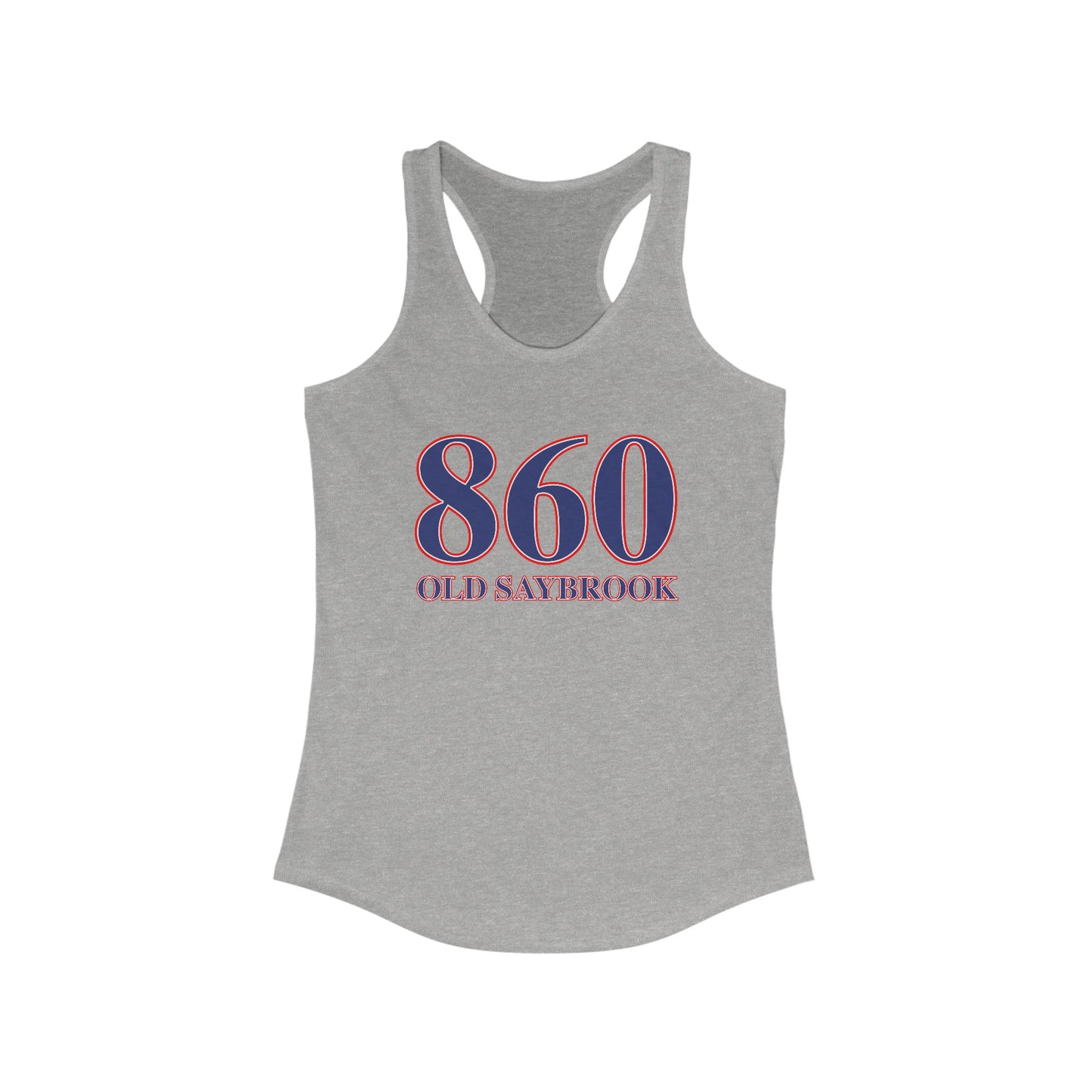 860 Old Saybrook Red White & Blue Women's Ideal Racerback Tank Top