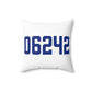 06242 Eastford Connecticut Zip Code Spun Polyester Square Pillow