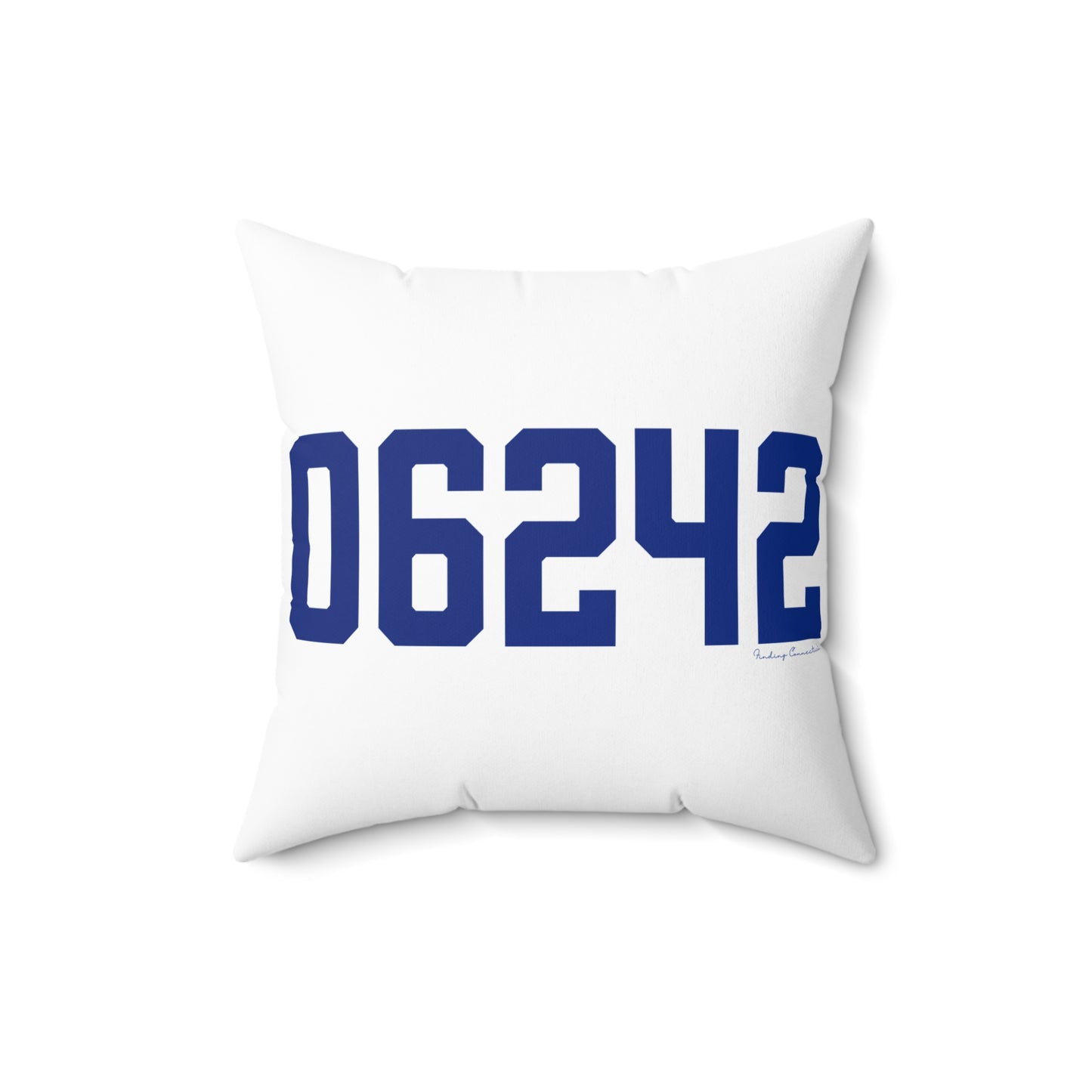 06242 Eastford Connecticut Zip Code Spun Polyester Square Pillow