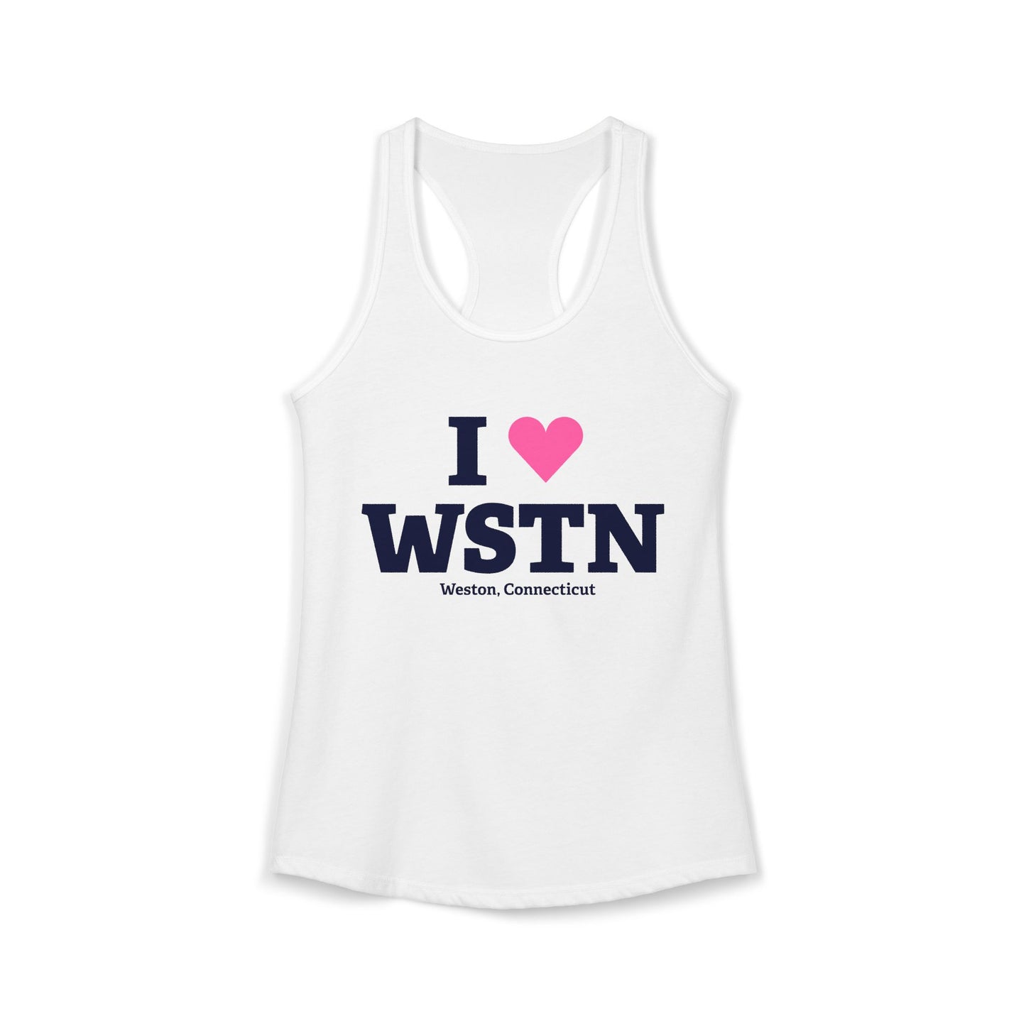 I Heart WSTN Women's Ideal Racerback Tank Top
