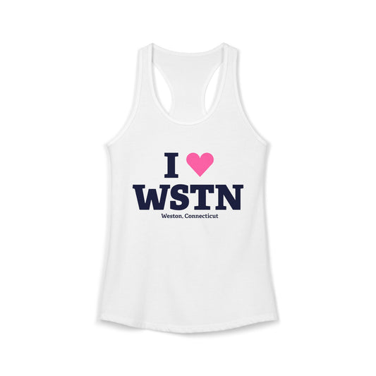I Heart WSTN Women's Ideal Racerback Tank Top