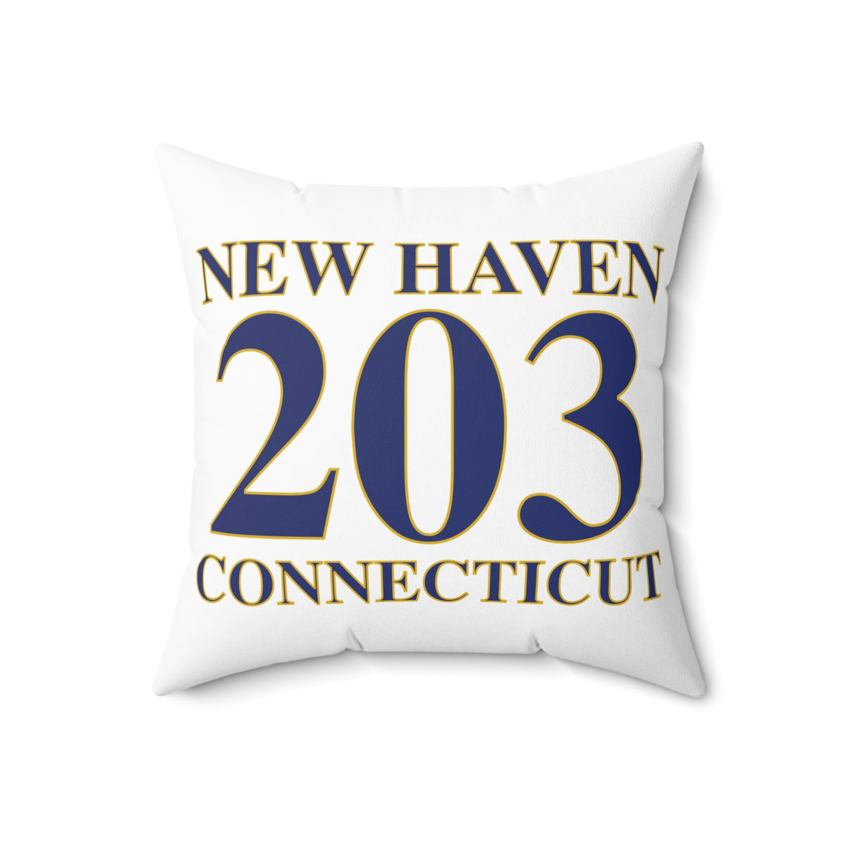 New Haven 203 Connecticut Polyester Square Pillow