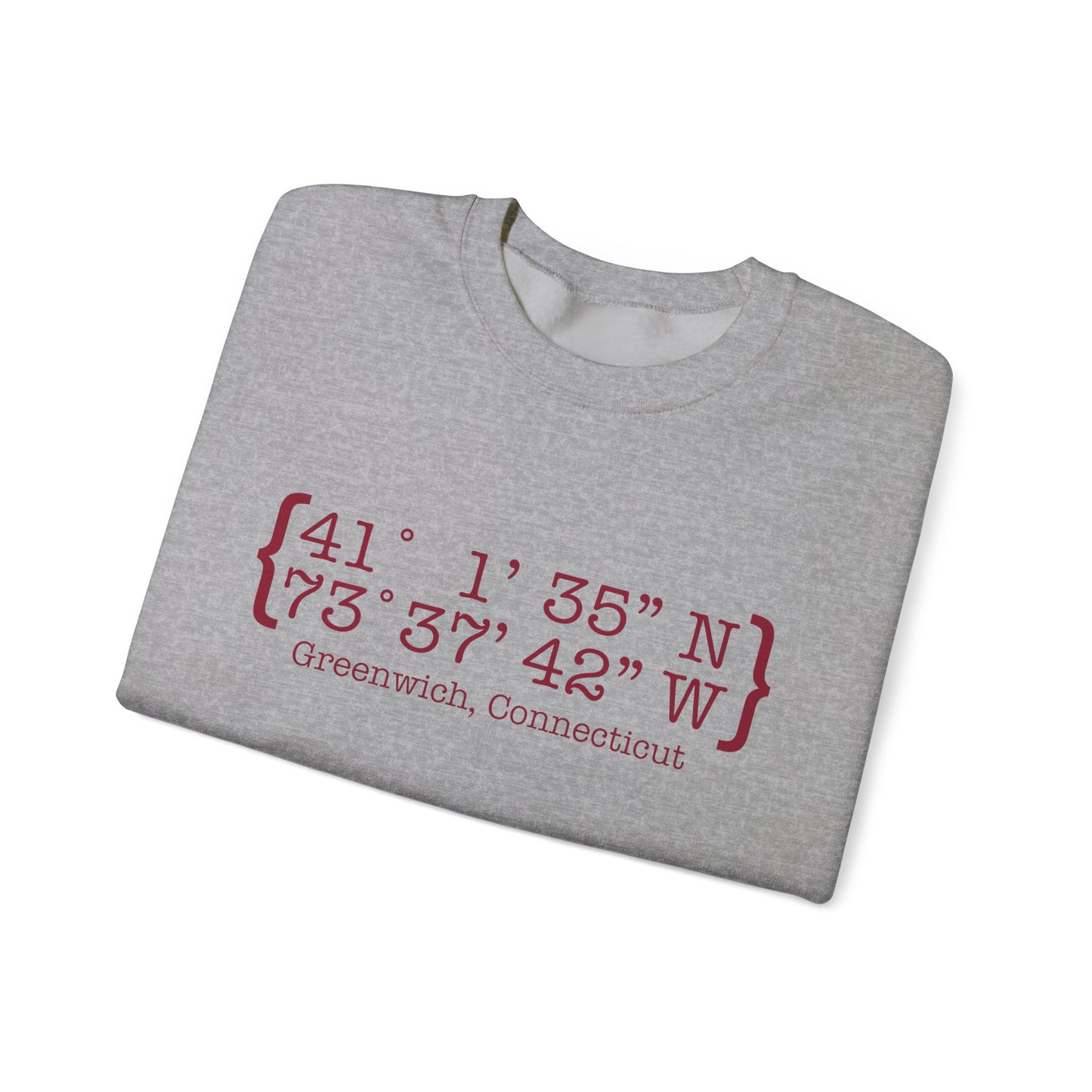 Greenwich Coordinates Unisex Heavy Blend™ Crewneck Sweatshirt