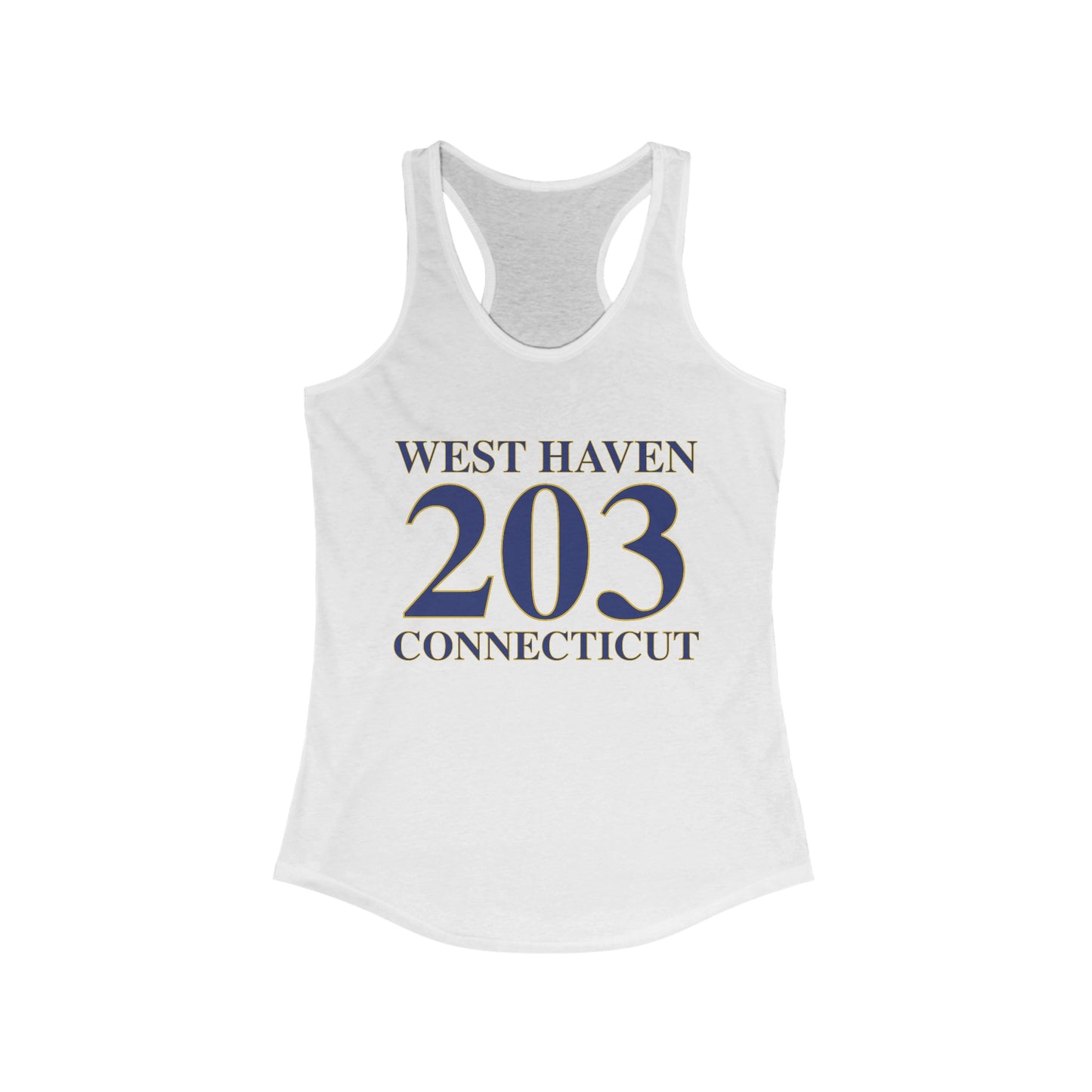 West Haven 203 Connecticut Women's Ideal Racerback Tank