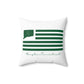 Hampton Connecticut St. Patrick’s Day Flag  Spun Polyester Square Pillow