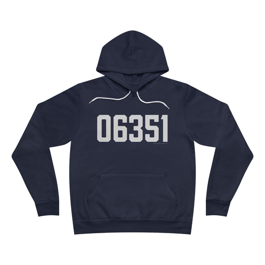 06351 Lisbon CT Zip Code Unisex Sponge Fleece Pullover Hoodie