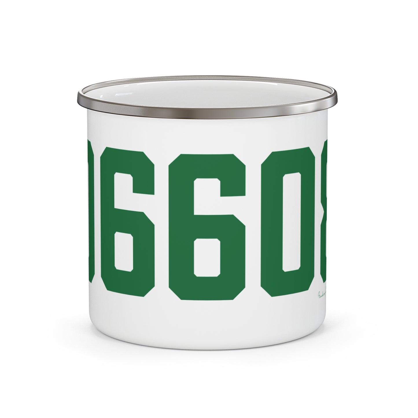 06608 Bridgeport Connecticut Zip Code Enamel Camping Mug
