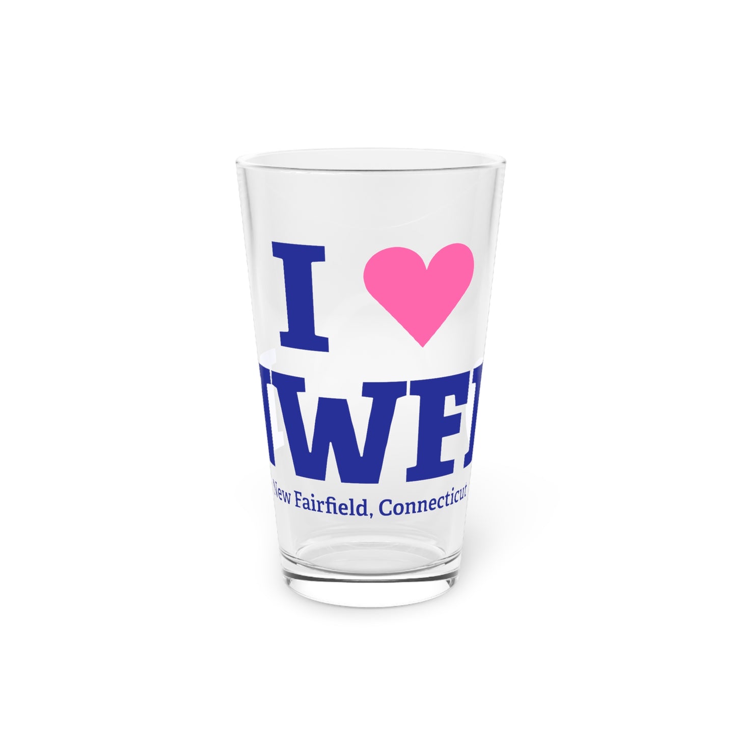 I Heart NWFD Pint Glass, 16oz
