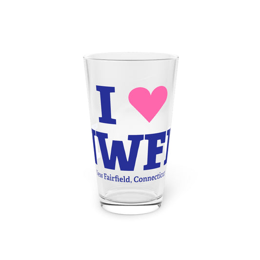 I Heart NWFD Pint Glass, 16oz