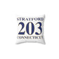 Stratford 203 Connecticut  Spun Polyester Square Pillow