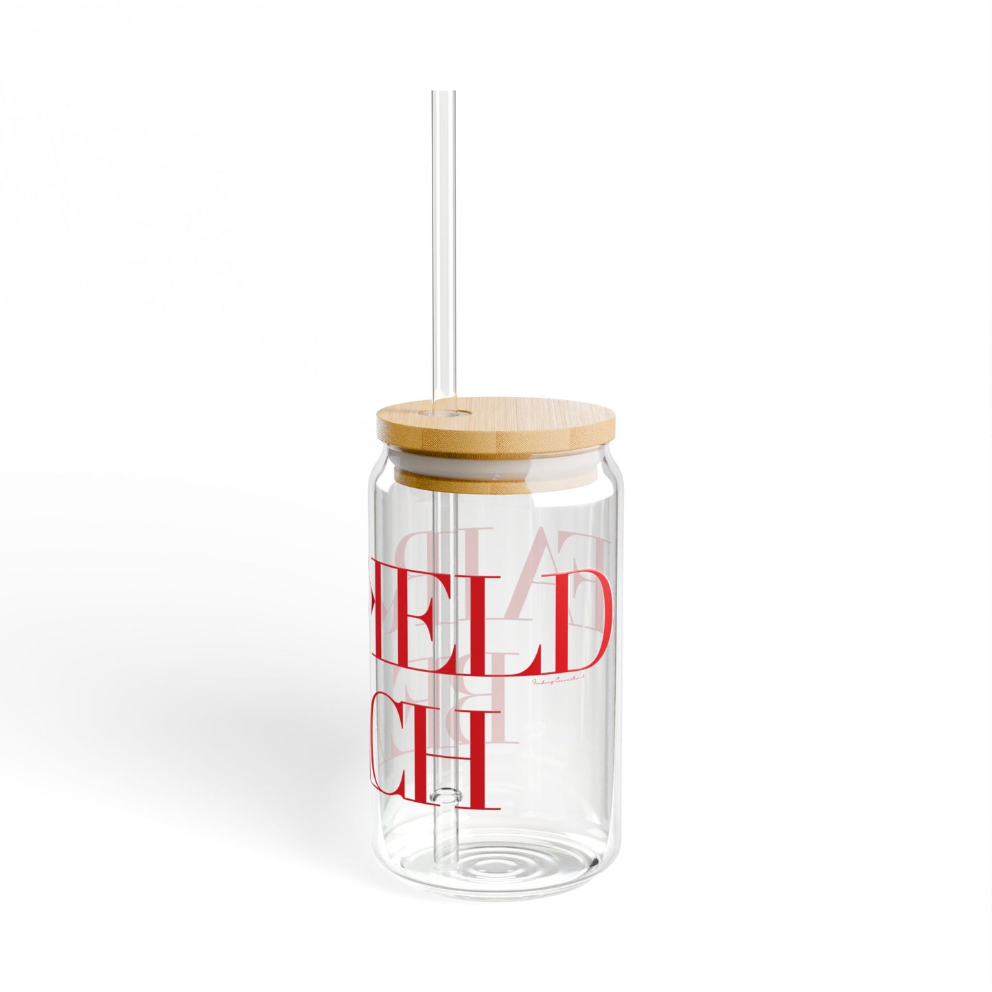 41 Tilt Fairfield Beach Glass Can with Straw and Lid, 16oz
