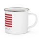 Andover Connecticut Flag Enamel Camping Mug