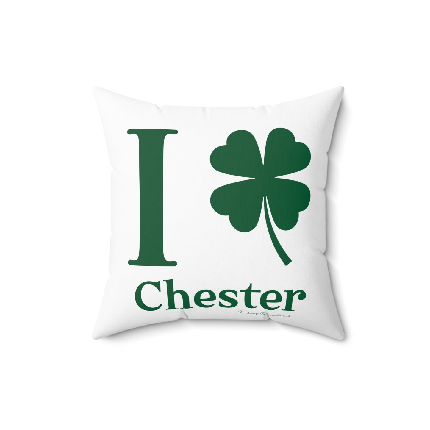 I Clover Chester Spun Polyester Square Pillow