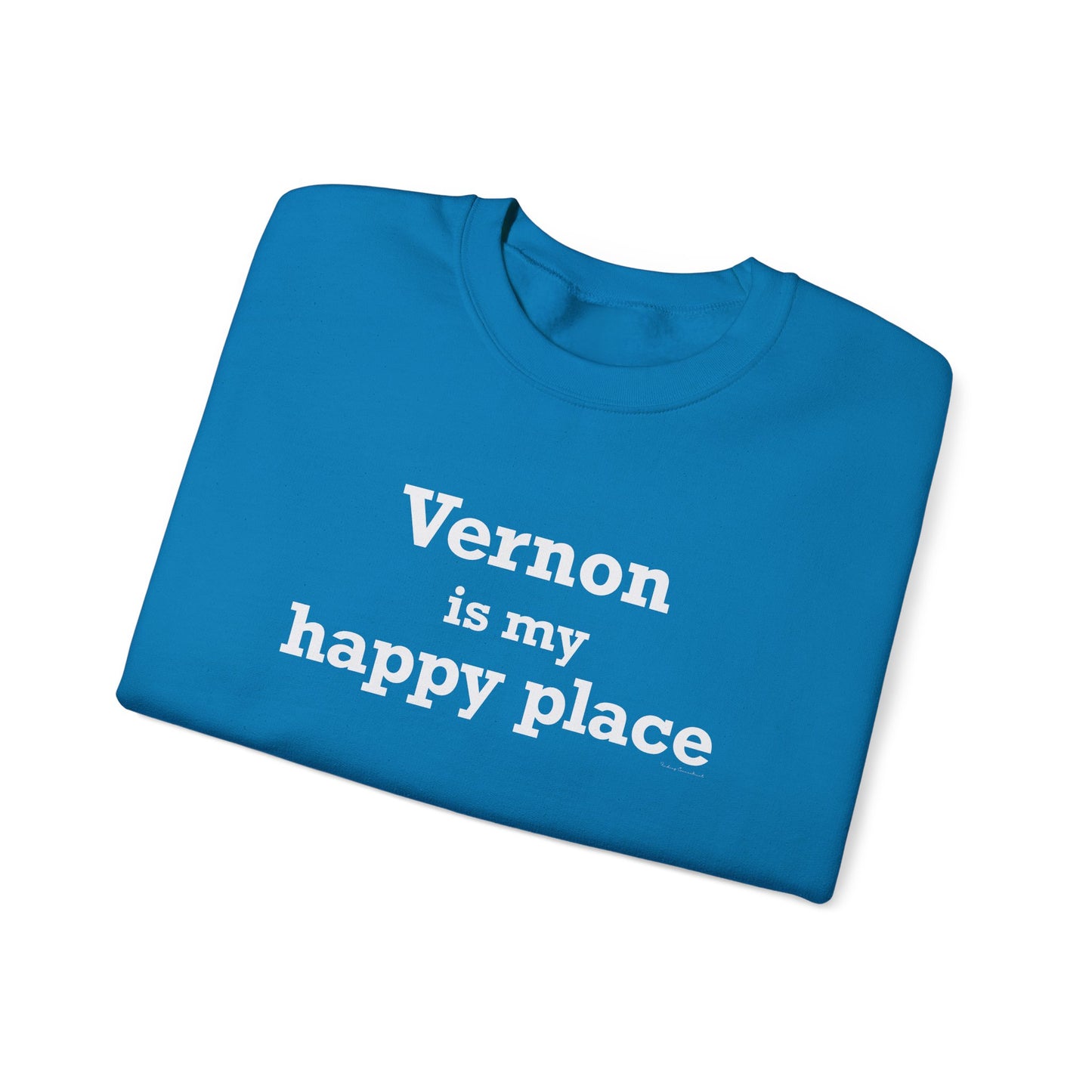 Vernon is My Happy Place Unisex Heavy Blend™ Crewneck Sweatshirt